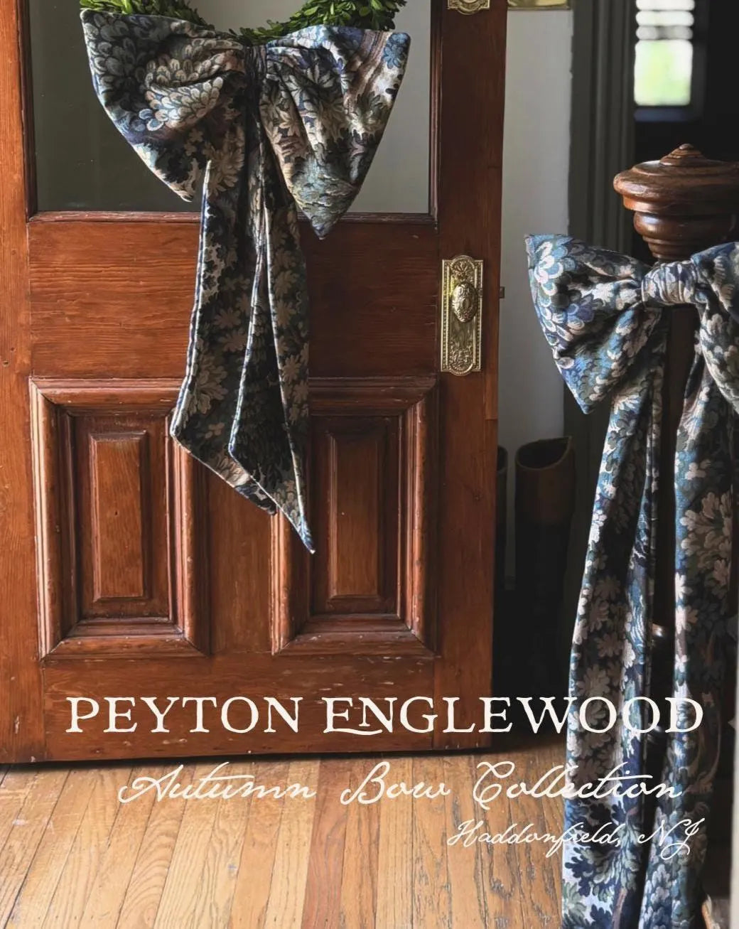 Into The Woods | Country House Bow | Woodland Christmas Fabric Wreath Bow