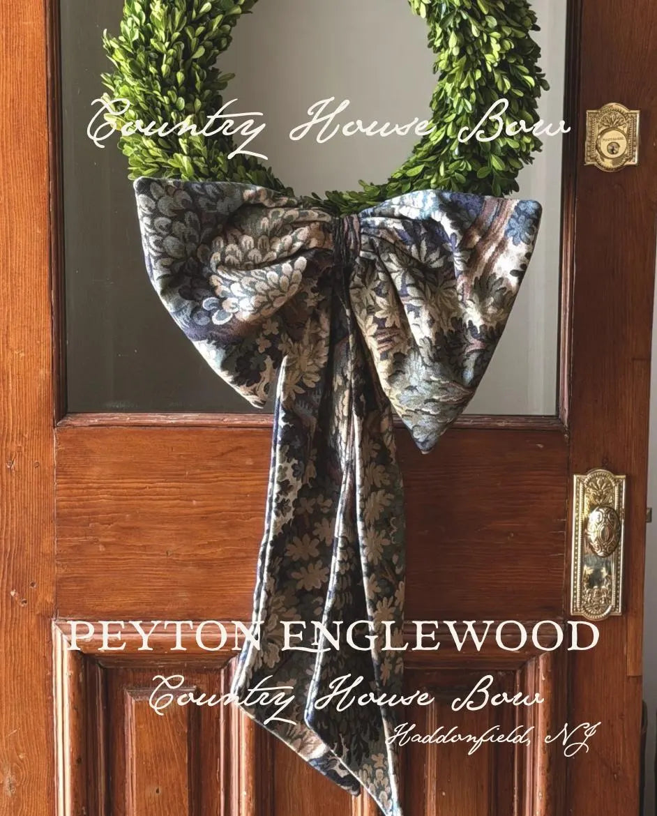 Into The Woods | Country House Bow | Woodland Christmas Fabric Wreath Bow